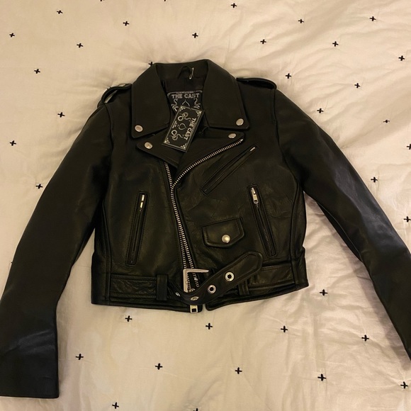 BRAND NEW never used The cast premium leather jacket. - Picture 1 of 4